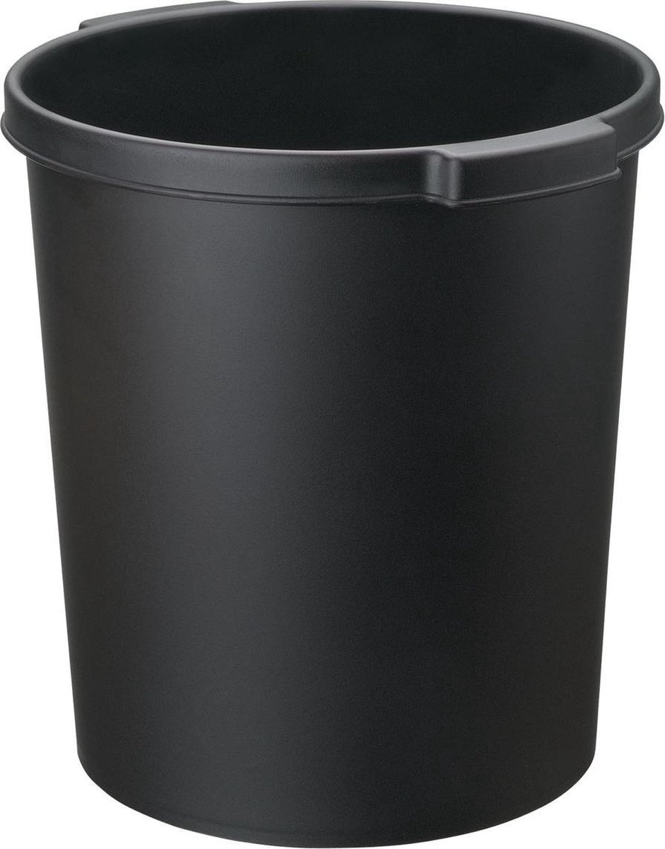 Papierbak Jalema - 15 liter - Met griprand - Zwart
