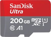 SanDisk Ultra Micro SDXC 200GB - UHS1 & A1 - met adapter