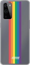 6F hoesje - geschikt voor OnePlus 9 Pro -  Transparant TPU Case - #LGBT - Vertical #ffffff