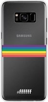 6F hoesje - geschikt voor Samsung Galaxy S8 -  Transparant TPU Case - #LGBT - Horizontal #ffffff