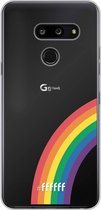 LG G8 ThinQ Hoesje Transparant TPU Case - #LGBT - Rainbow #ffffff