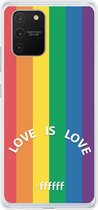 6F hoesje - geschikt voor Samsung Galaxy S10 Lite -  Transparant TPU Case - #LGBT - Love Is Love #ffffff