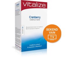 Vitalize Cranberry Complex Forte 60 tabletten | Combinatie van cranberry, vitamine C en D-mannose - Met cranberry extract