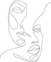 ESTAhome fotobehang gezichten zwart wit - 158936 - 2 x 3 m
