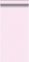 Origin behang kleine stippen licht roze - 346818 - 53 cm x 10,05 m