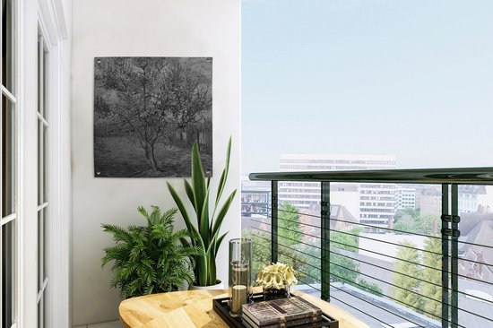Posters de jardin Le pêcher rose - Peinture de Vincent van Gogh - 50x50 cm