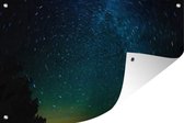 Muurdecoratie Een vortex van de Melkweg aan de hemel - 180x120 cm - Tuinposter - Tuindoek - Buitenposter