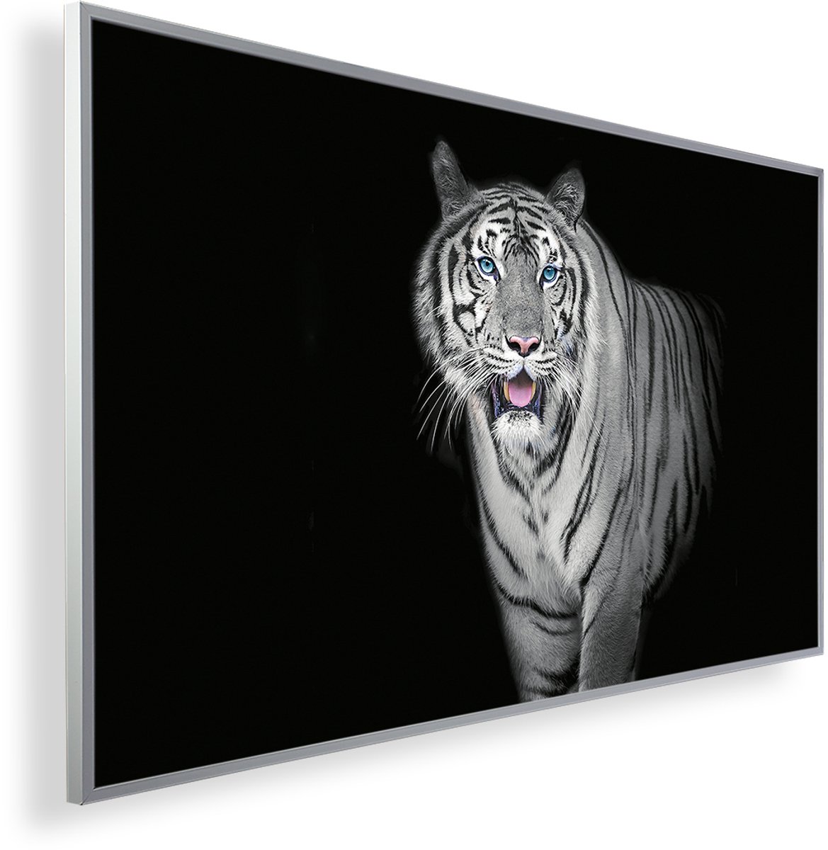 Infrarood Verwarmingspaneel 450W met fotomotief en Smart Thermostaat (5 jaar Garantie) - Tiger zwart wit 72