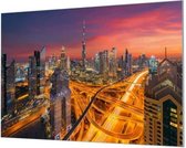 HalloFrame - Schilderij - Dubai Wand-beugels - Zilver - 100 X 70 Cm