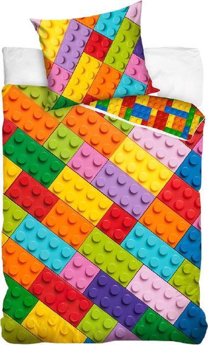 Carbotex Dekbedovertrek Blocks 140 X 200 Cm/70 X 90 Cm Katoen Multicolor