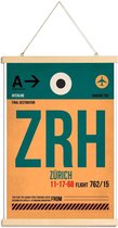JUNIQE - Posterhanger Zurich -20x30 /Groen & Oranje