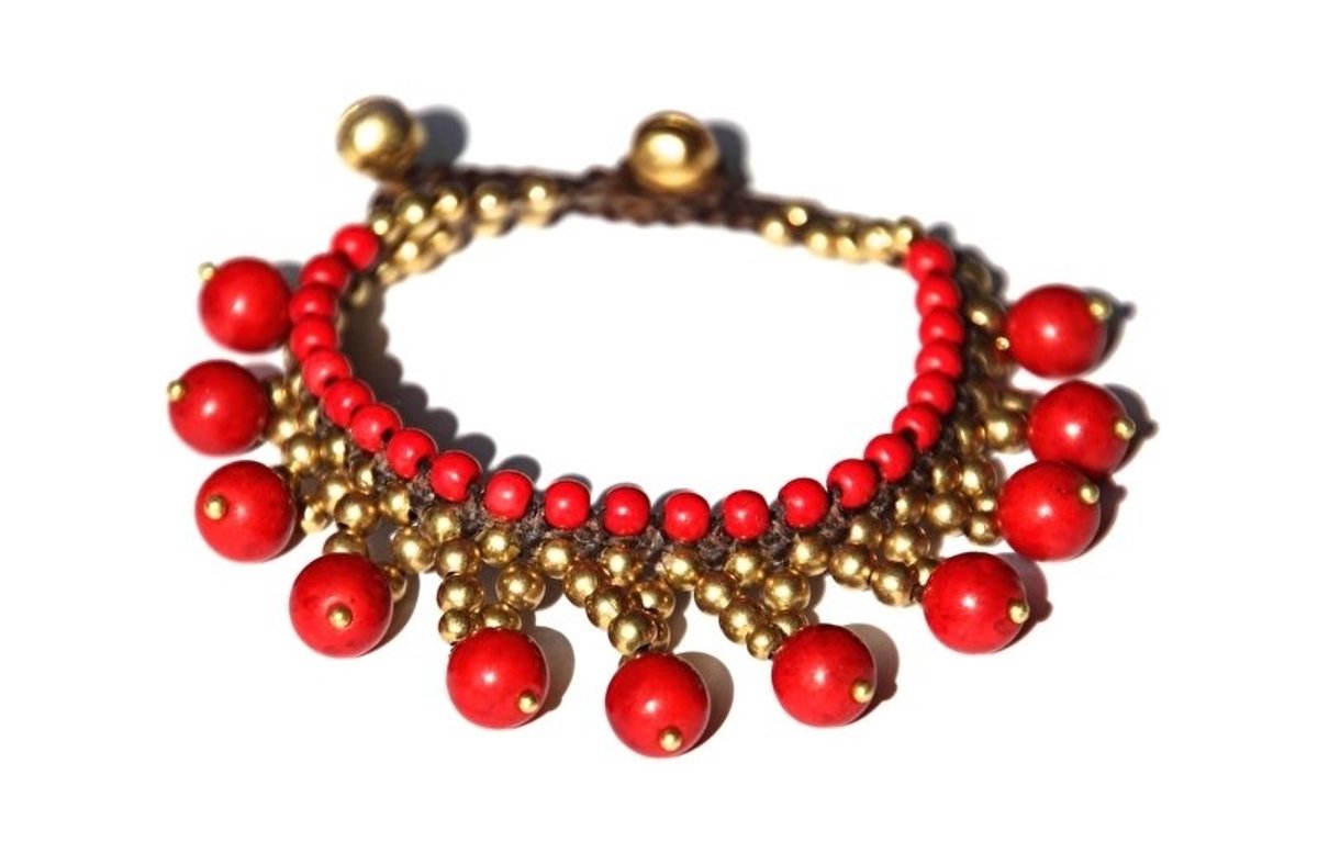 Armband Gypsy rood