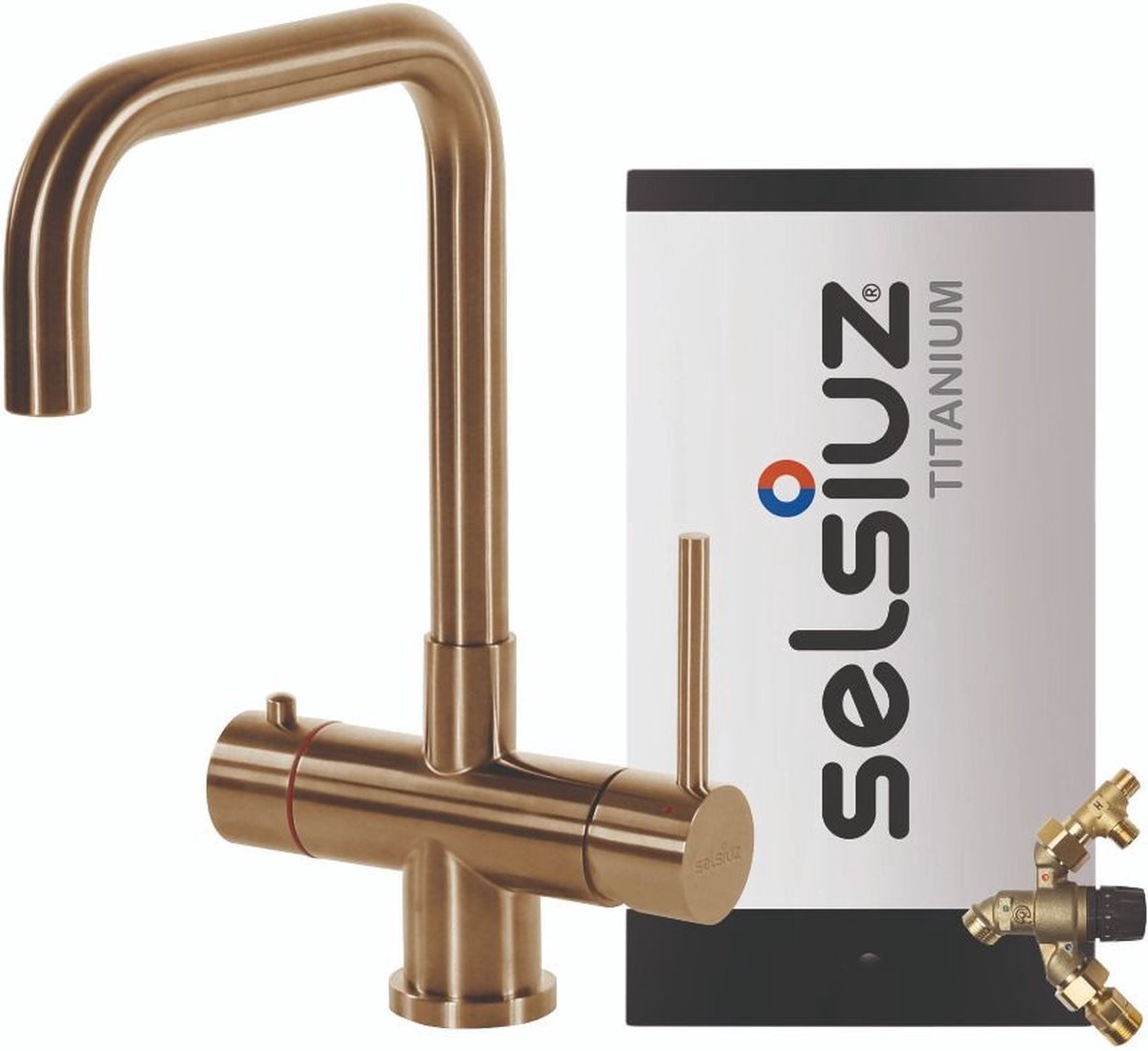 Selsiuz Haaks Gold / Goud met TITANIUM Combi (Extra) boiler