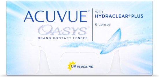 -1.25 - ACUVUE® OASYS with HYDRACLEAR® PLUS - 6 pack - Weeklenzen - BC 8.40 - Contactlenzen - Acuvue