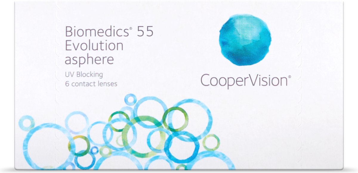 +6.50 - Biomedics® 55 evolution - 6 pack - Maandlenzen - BC 8.80 - Contactlenzen