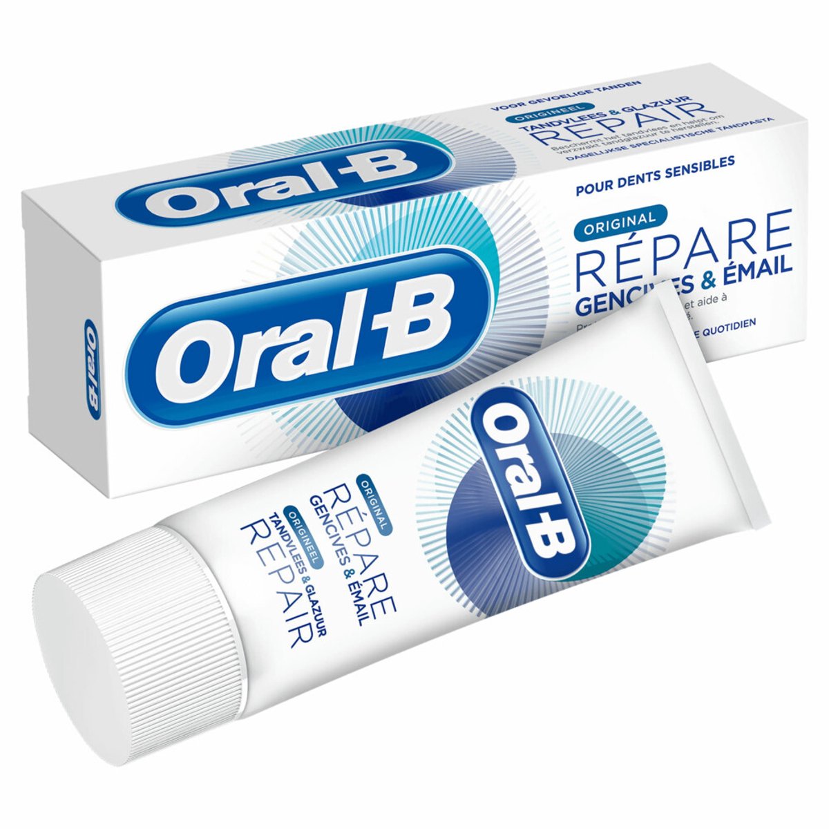 Oral-B Tandvlees & Glazuur Repair Origineel - Voordeelverpakking 12x75 ml - Tandpasta