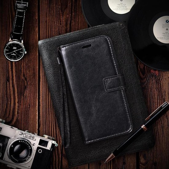 Notebook Style Leather Magnetic Flip Case For CAT S62 Pro - Card Holder Phone Cover - View #2