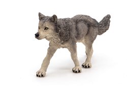 Speelfiguur - Bosdier - Grijze wolf
