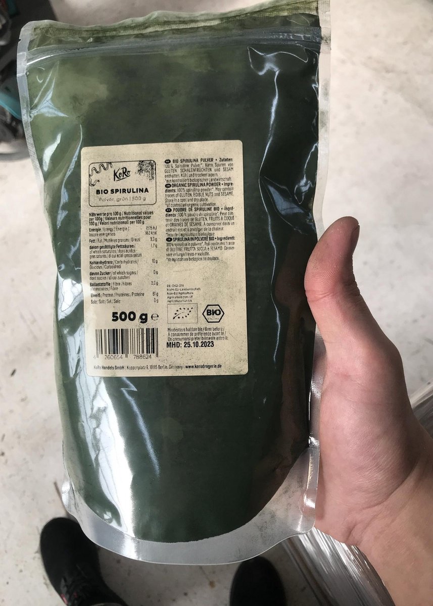 KoRo Spiruline en Poudre Bio, 500 g - Boutique en ligne Piccantino Belgique