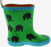 Groene rubberlaars met Olifanten print van CeLaVi 20
