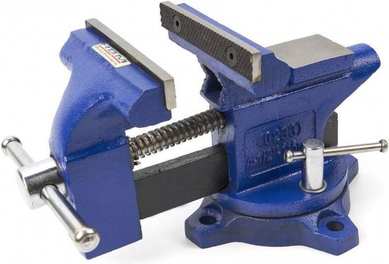 HBM 115 mm bankschroef met pijpklem