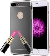 Voor iPhone 8 Plus & 7 Plus Electroplating Mirror TPU beschermende beschermhoes (zwart)