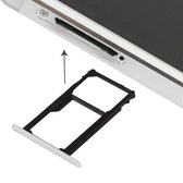 Hoesje voor de Huawei Honor 7 Nano SIM-kaart + Nano SIM / Micro SD-kaartlade (zilver)