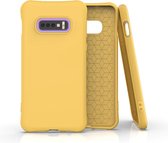 Voor Galaxy S10e effen kleur TPU Slim schokbestendige beschermhoes (geel)