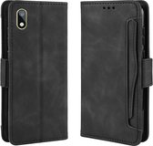 Wallet Style Skin Feel Calf Pattern Leather Case voor Huawei Y5 (2019) / Honor 8S, met apart kaartslot (zwart)