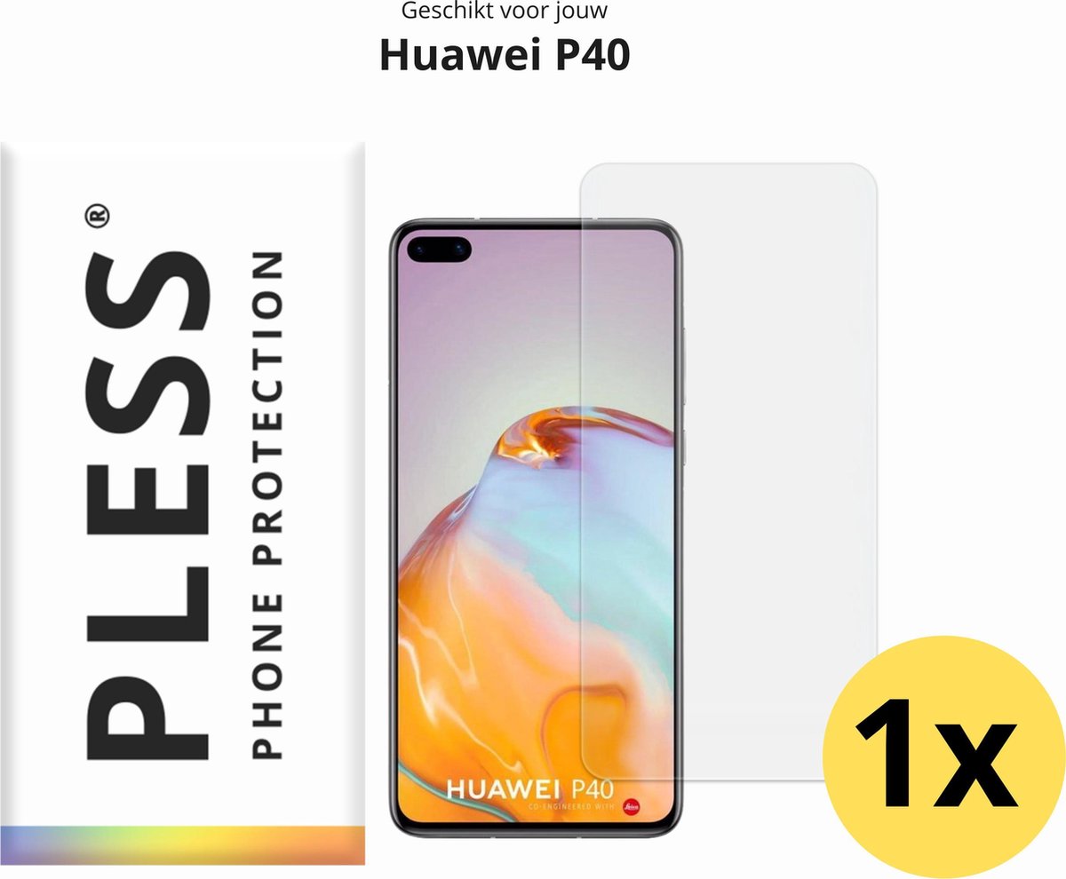 Huawei P40 Screenprotector Glas - 1x - Pless®