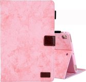 Voor iPad Mini (2019) Zakelijke stijl Leren Flip Case, Met Houder & Kaartsleuf & Fotolijst & Slaap / Wekfunctie (Roze)