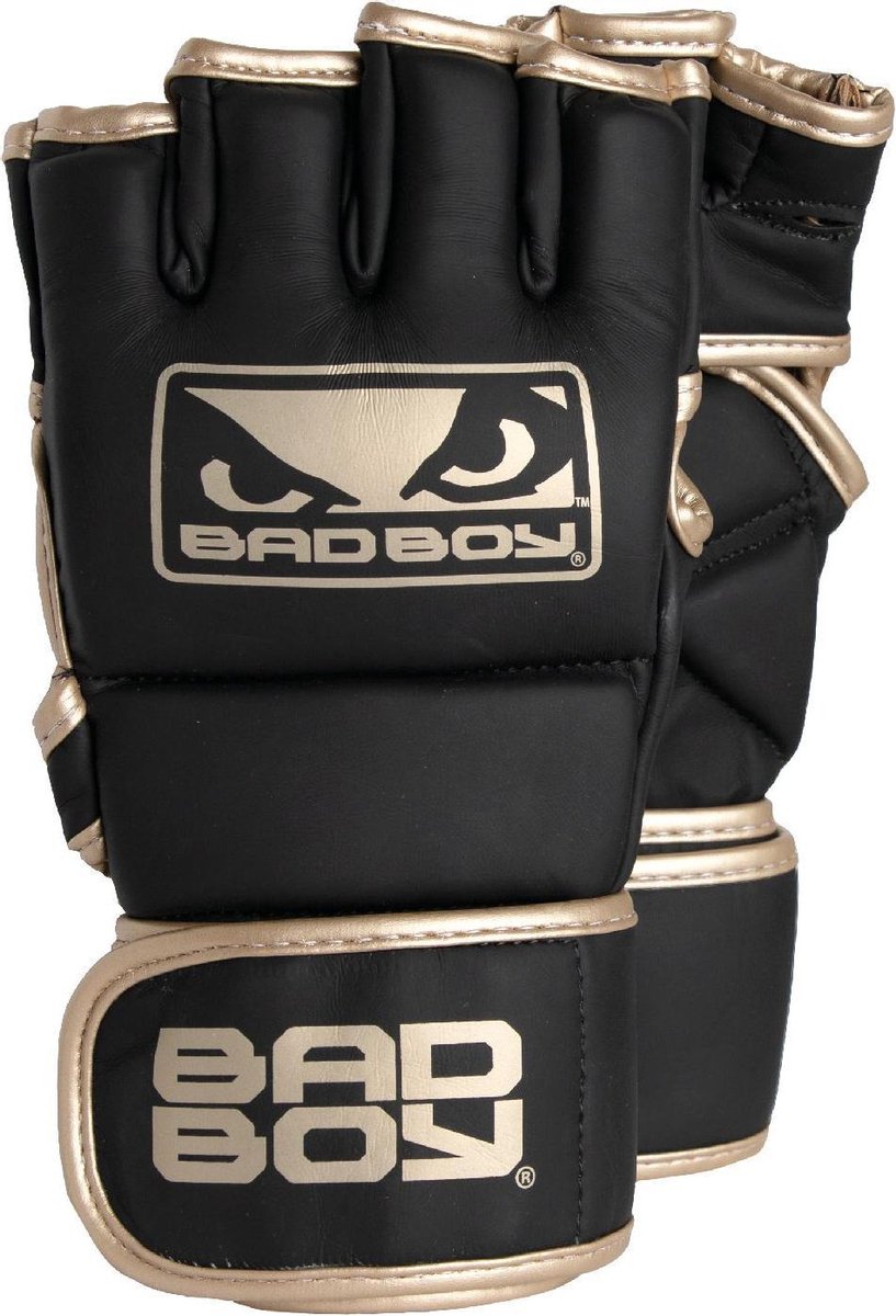 BadBoy MMA Handschoenen Met Duim Zwart/Goud S/M