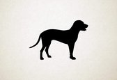 Silhouette hond - Bavarian Mountain Hound - Beierse berghond - XS - 20x30cm - Zwart - wanddecoratie