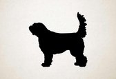 Silhouette hond - Otterhound - XS - 25x26cm - Zwart - wanddecoratie