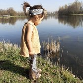 tinymoon Meisjes Top Soft Nature Flames – model Tie Flare – Papaya – Maat 134/140