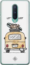 OnePlus 8 hoesje siliconen - Let's get lost | OnePlus 8 case | multi | TPU backcover transparant