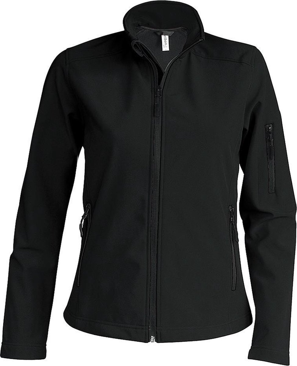 Kariban Dames/dames Soft Shell-jas Zwart