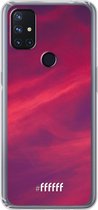 6F hoesje - geschikt voor OnePlus Nord N10 5G -  Transparant TPU Case - Red Skyline #ffffff