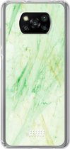 6F hoesje - geschikt voor Xiaomi Poco X3 Pro -  Transparant TPU Case - Pistachio Marble #ffffff