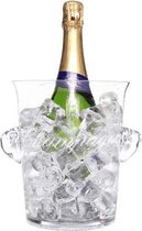 Cosy & Trendy champagne emmer met tekst champagne D13,8X H20,7CM glas