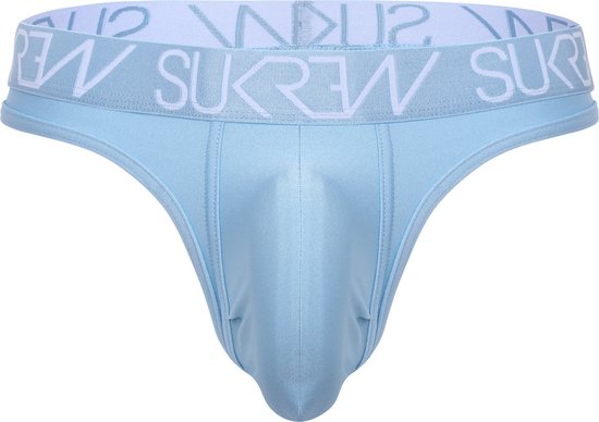 Sukrew Classic String Cool Blue - Taille XS - Sous- Sous-vêtements Homme - String Homme - Collection Pearl