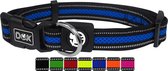 Reflecterende Airmesh Hondenhalsband Stabiele en verstelbare puppyhalsband - Blauw L - 3,2 x 45-68 cm