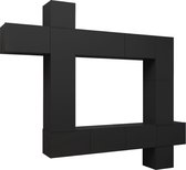 vidaXL-9-delige-Tv-meubelset-spaanplaat-zwart