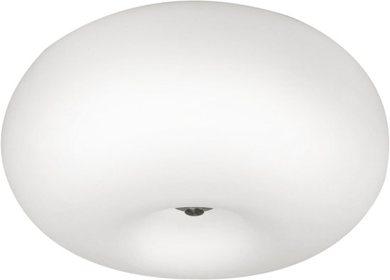 EGLO Optica - Plafondlamp - Ø35 cm - Nikkel-Mat - Wit