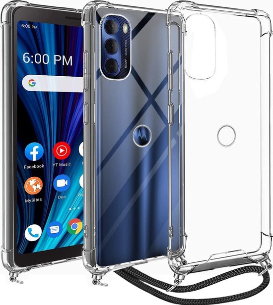Custodia SEAHAI Motorola Moto G62 5G – Cover Antiurto Con Supporto Pieghevole, Bumper In TPU E Policarbonato, Design Battistrada, Nero