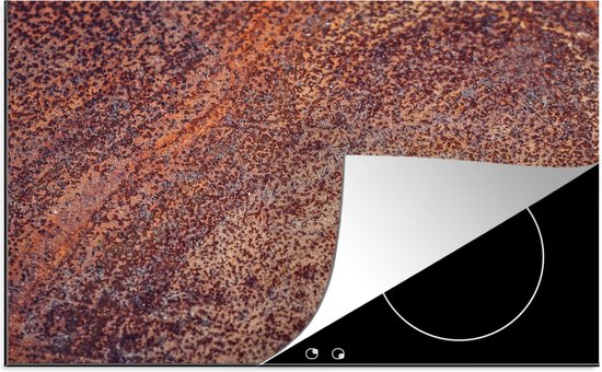 KitchenYeah® Inductie beschermer 77x51 cm - Roest print - Patronen - Abstract - Kookplaataccessoires - Afdekplaat voor kookplaat - Inductiebeschermer - Inductiemat - Inductieplaat mat