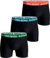 Björn Borg Cotton Stretch boxers - heren boxers normale lengte (3-pack) - multicolor - Maat: XL