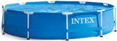 INTEX zwembad met pomp - rond - 305 cm - opzetzwembad - blauw