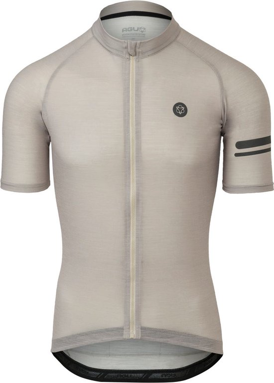 AGU Merino Uni Fietsshirt Trend Heren - Beige - XXL