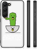 Telefoonhoesje Geschikt voor Samsung Galaxy S23 Hoesje maken met Zwarte rand Braktus